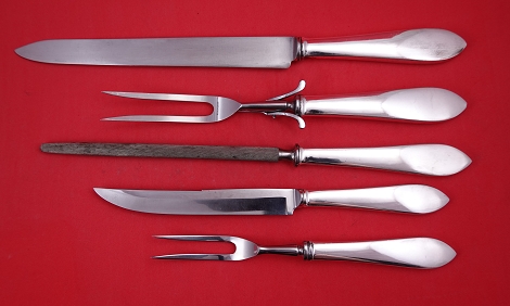 Roast Carving Set 5-pc - Faneuil by Tiffany - Sterling